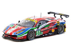 Ferrari 488 GTE #51 Gianmaria Bruni - Alessandro Pier Guidi - James Calado "AF Corse" "24 Hours of Le Mans" (2016) "Hobby64" Series 1/64 Diecast Model Car by Tarmac Works-1