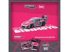 Porsche 935 K3V Bisimoto Gray Metallic with Pink Hood and Top with Tarmac Cards "Hobby64" Series 1/64 Diecast Model by Tarmac Works-2