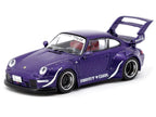 RWB 993 "Army Girl" Purple Metallic "Hobby64" Series 1/64 Diecast Model Car by Tarmac Works