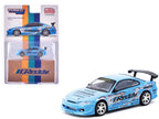 Nissan Silvia (S15) Vertex RHD (Right Hand Drive) "GReddy" Light Blue "Global64" Series 1/64 Diecast Model by Tarmac Works-0
