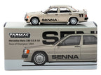 Mercedes-Benz 190 E 2.3-16 #11 Ayrton Senna Winner "Race of Champions" (1984) "Global64" Series 1/64 Diecast Model by Tarmac Works-0