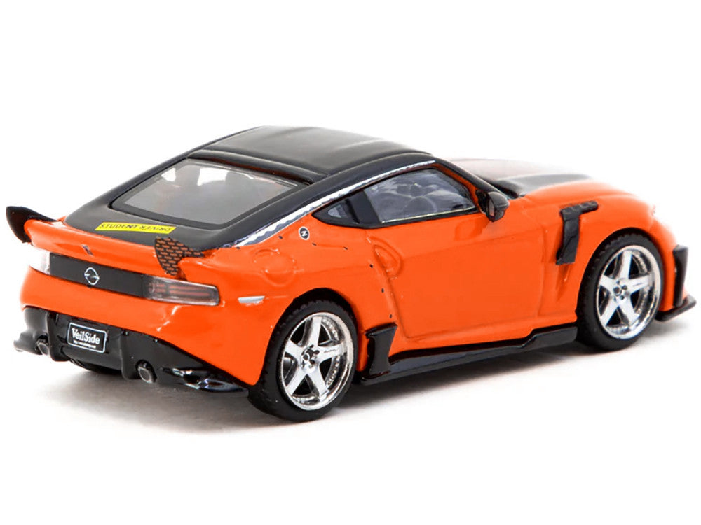 Nissan VeilSide FFZ400 Fairlady Z RHD (Right Hand Drive) Orange with Black Top "Global64" Series 1/64 Diecast Model by Tarmac Works-0