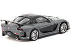 Mazda RX-7 "VeilSide Fortune7" RHD (Right Hand Drive) Gray Metallic and Black "Global64" Series 1/64 Diecast Model Car by Tarmac Works-0
