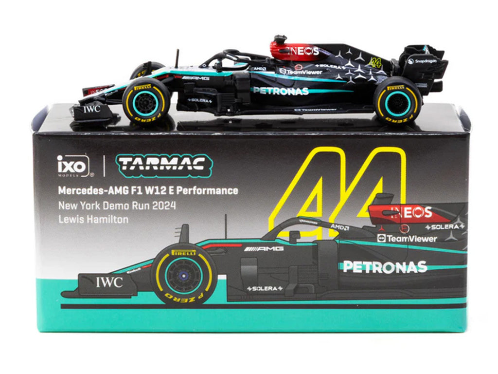 Mercedes-AMG F1 W12 E Performance #44 Lewis Hamilton Formula One F1 "New York Demo Run" (2024) "Global64" Series 1/64 Diecast Model by Tarmac Works