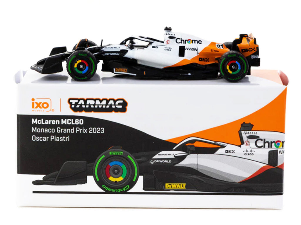 McLaren MCL60 #81 Oscar Piastri Formula One F1 "Monaco GP" (2023) "Global64" Series 1/64 Diecast Model by Tarmac Works-1