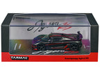 Koenigsegg Agera RS Black Carbon with Red Accents "Global64" Series 1/64 Diecast Model Car by Tarmac Works
