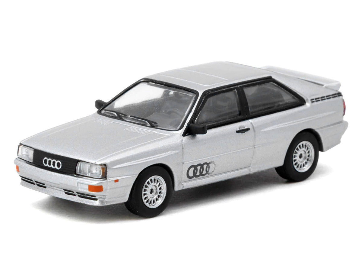 Audi Quattro Silver Metallic "Collab64" Series 1/64 Diecast Model Car by Schuco & Tarmac Works-1