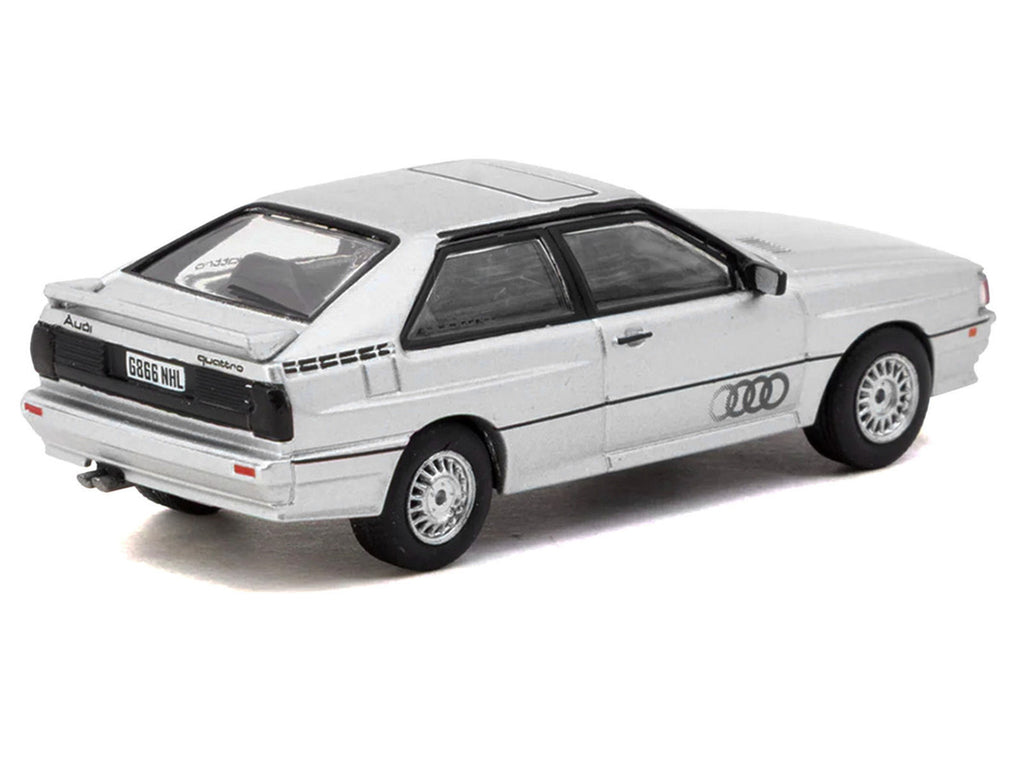 Audi Quattro Silver Metallic "Collab64" Series 1/64 Diecast Model Car by Schuco & Tarmac Works-2