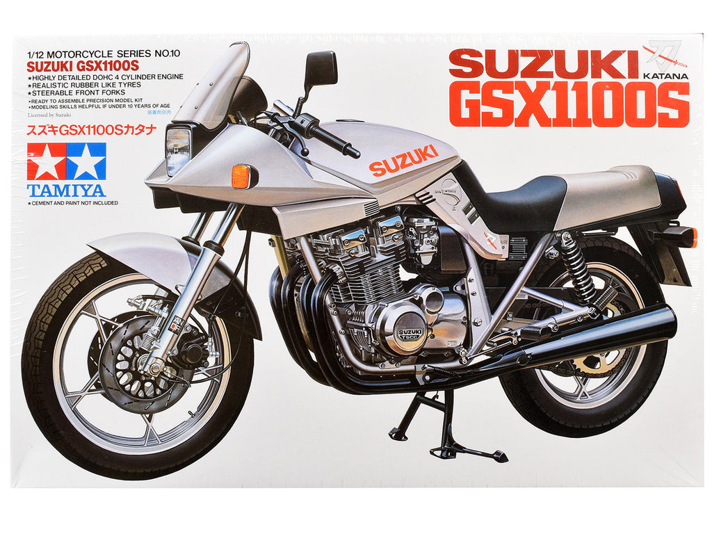 Model Kit Suzuki GSX1100S Katana Motorcycle 1/12 Scale Model by Tamiya-2