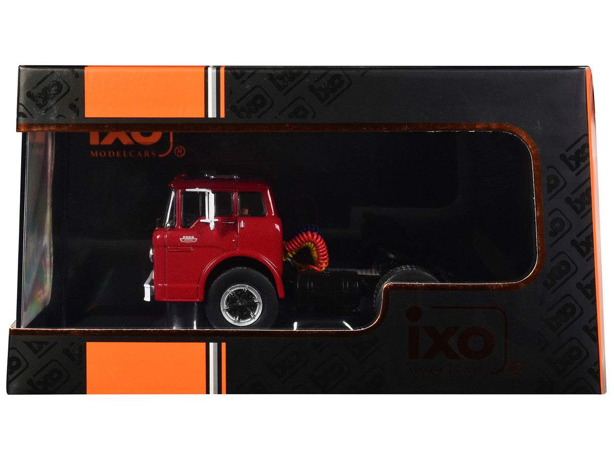 1967 Ford C-600 Truck Tractor Red 1/43 Diecast Model by IXO Models-1
