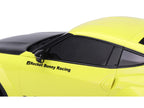 Nissan Z (RZ34) "Pandem" Ikazuchi Yellow with Matt Black Hood 1/18 Model Car by Top Speed-1