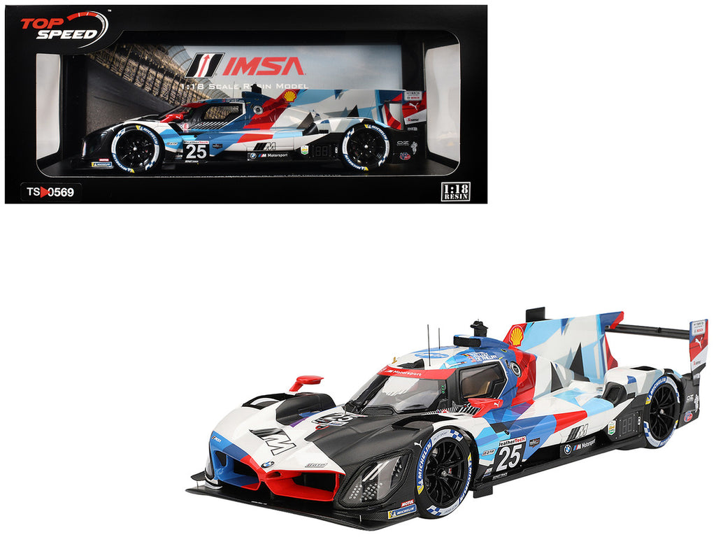 BMW M Hybrid V8 GTP #25 Connor De Phillippi - Maxime Martin - Rene Rast - Nick Yelloly "BMW M Team RLL" "24 Hours of Daytona" (2024) 1/18 Model Car by Top Speed-4