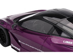 McLaren 720S "LB-Works" Purple Metallic with Black Top 1/18 Model Car by Top Speed-3