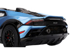 Lamborghini Huracan Sterrato Blu Aegir Blue Metallic with Matt Black Top 1/18 Model Car by Top Speed-2