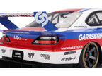 Nissan "LB-Super Silhouette" S15 SILVIA RHD (Right Hand Drive) #12 "GARASIDRIFT" White with Red and Blue Graphics 1/18 Model Car by Top Speed-3