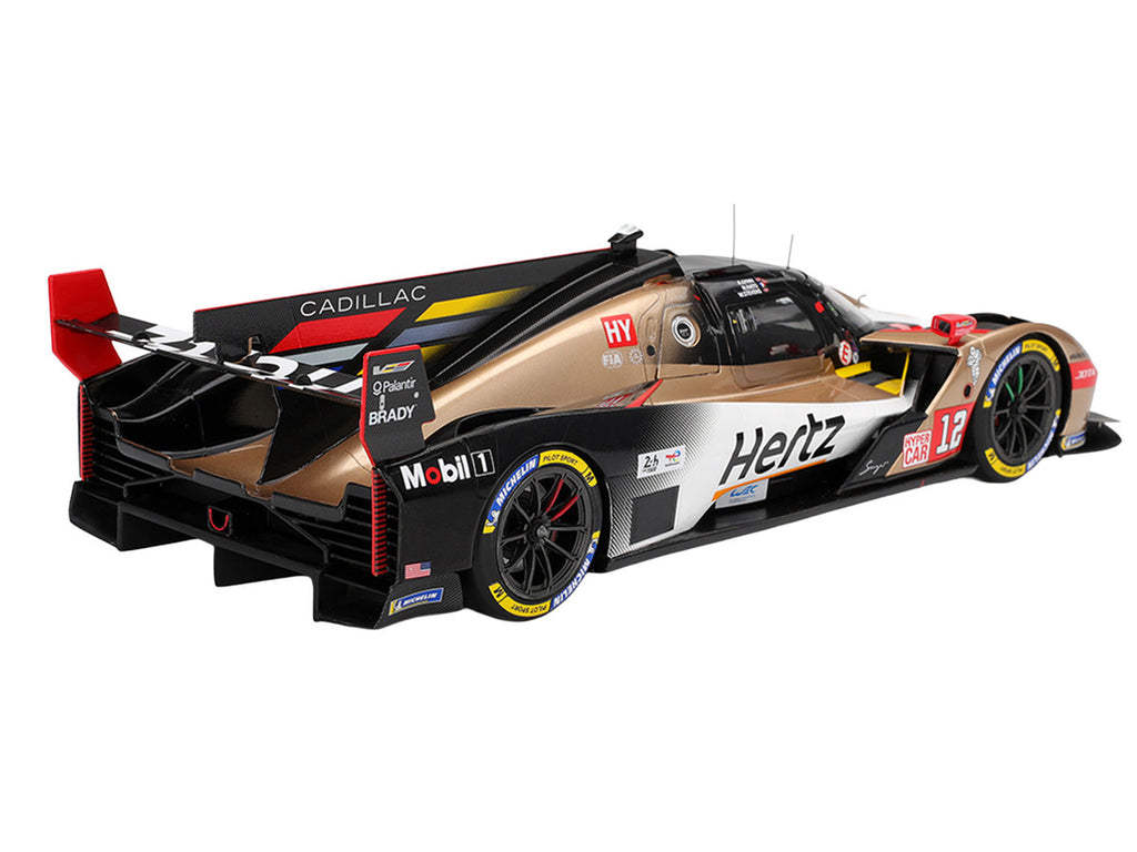 Cadillac V-Series.R #12 Alex Lynn - Norman Nato - Will Stevens "Cadillac Hertz Team Jota" FIA WEC "24 Hours of Le Mans" (2025) 1/18 Model Car by Top Speed-0
