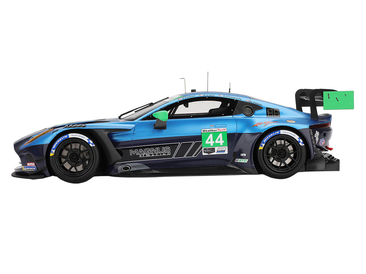 Aston Martin Vantage GT3 EVO #44 Andy Lally - John Potter - Spencer Pumpelly - Nicki Thiim "Magnus Racing" IMSA "24 Hours of Daytona" (2025) 1/18 Model Car by Top Speed-0