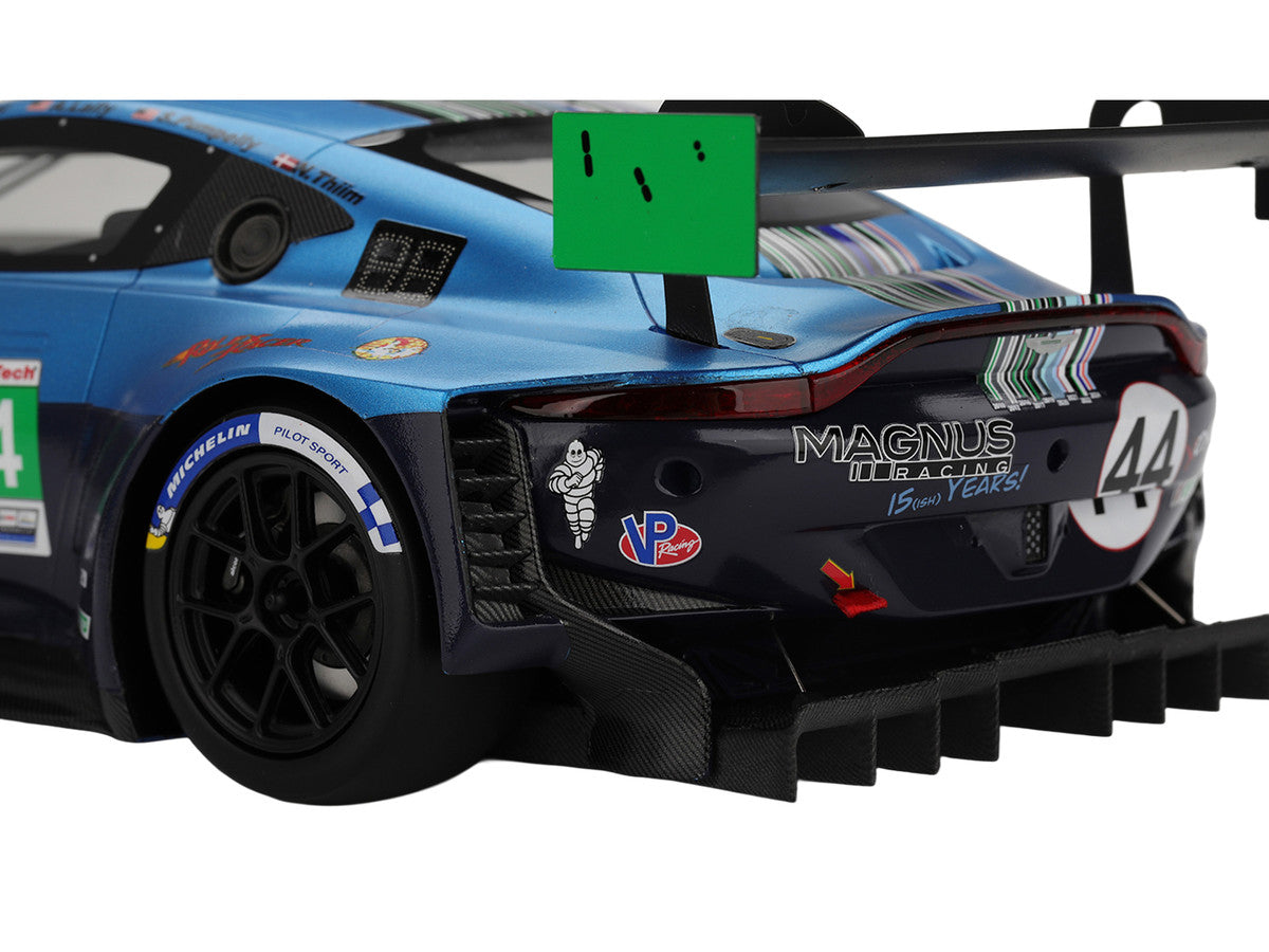 Aston Martin Vantage GT3 EVO #44 Andy Lally - John Potter - Spencer Pumpelly - Nicki Thiim "Magnus Racing" IMSA "24 Hours of Daytona" (2025) 1/18 Model Car by Top Speed-2