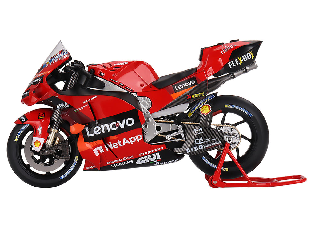 Ducati Desmosedici #63 Francesco Bagnaia "Presentation" "MotoGP World Championship" (2022) 1/12 Motorcycle Model by True Scale Miniatures-3