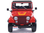 1983 Jeep Renegade Red with Stripes and Black Top 1/24 Diecast Model by IXO Models-0