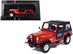1983 Jeep Renegade Red with Stripes and Black Top 1/24 Diecast Model by IXO Models-3
