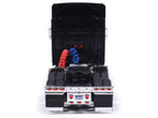 2010 International Lonestar Truck Tractor Black with Flame Graphics 1/64 Diecast Model by IXO Models-0