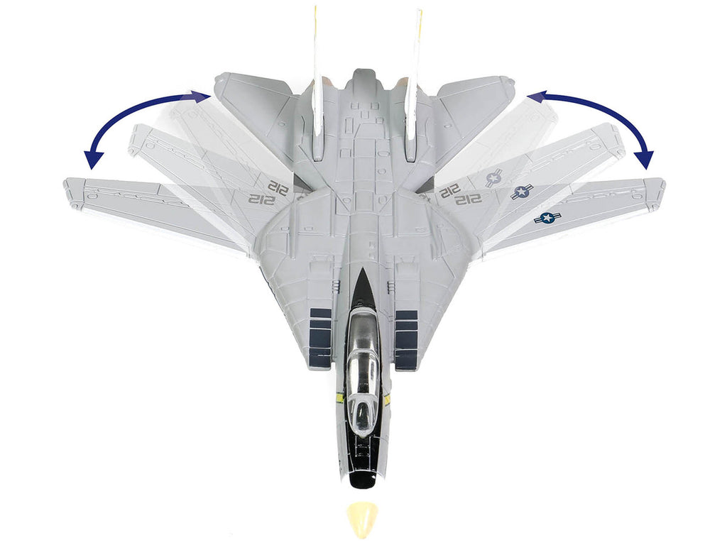 Grumman F-14B Tomcat Fighter Aircraft "VF-142 Ghostriders" and Section K of USS Enterprise (CVN-65) Aircraft Carrier Display Deck "Legendary F-14 Tomcat" Series 1/200 Diecast Model by Forces of Valor-2