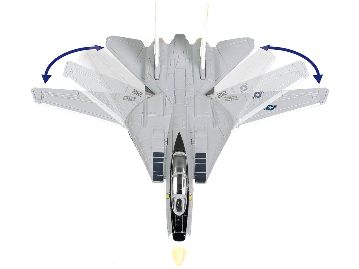 Grumman F-14B Tomcat Fighter Aircraft "VF-142 Ghostriders" and Section K of USS Enterprise (CVN-65) Aircraft Carrier Display Deck "Legendary F-14 Tomcat" Series 1/200 Diecast Model by Forces of Valor-2