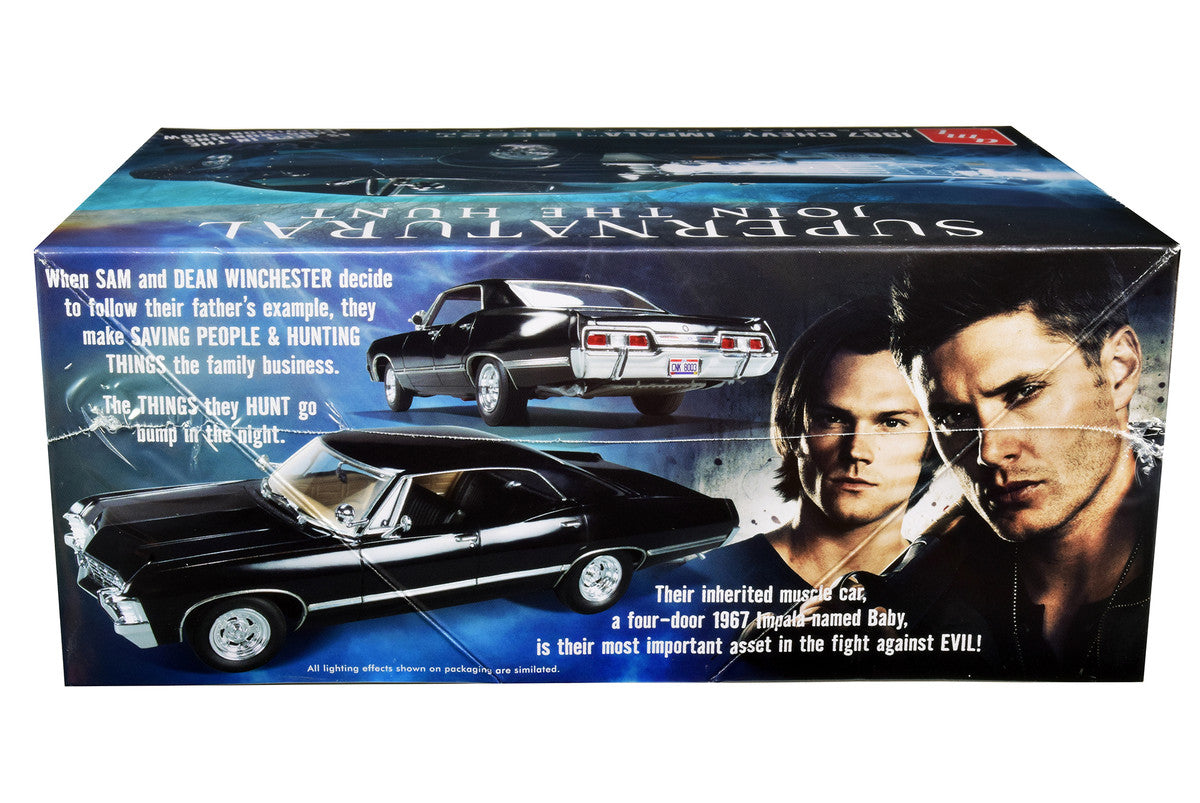 Skill 2 Model Kit 1967 Chevrolet Impala Sport Sedan "Supernatural" (2005) TV Series 1/25 Scale Model by AMT-1