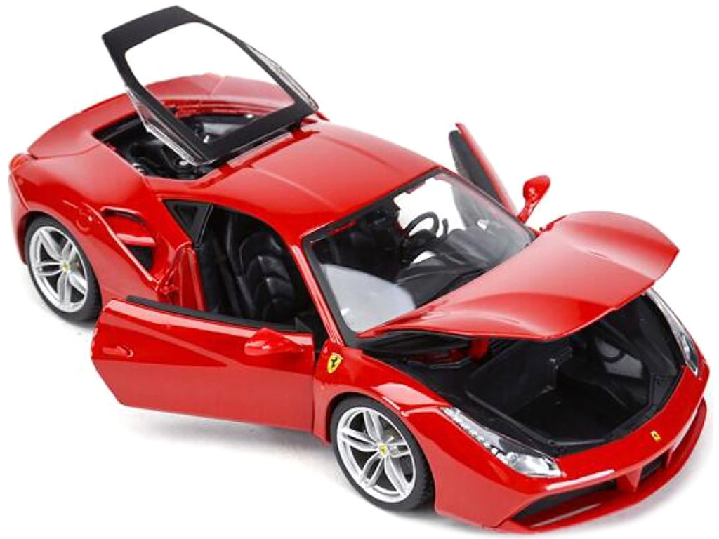 Ferrari 488 GTB Red 1/18 Diecast Model Car by Bburago-1