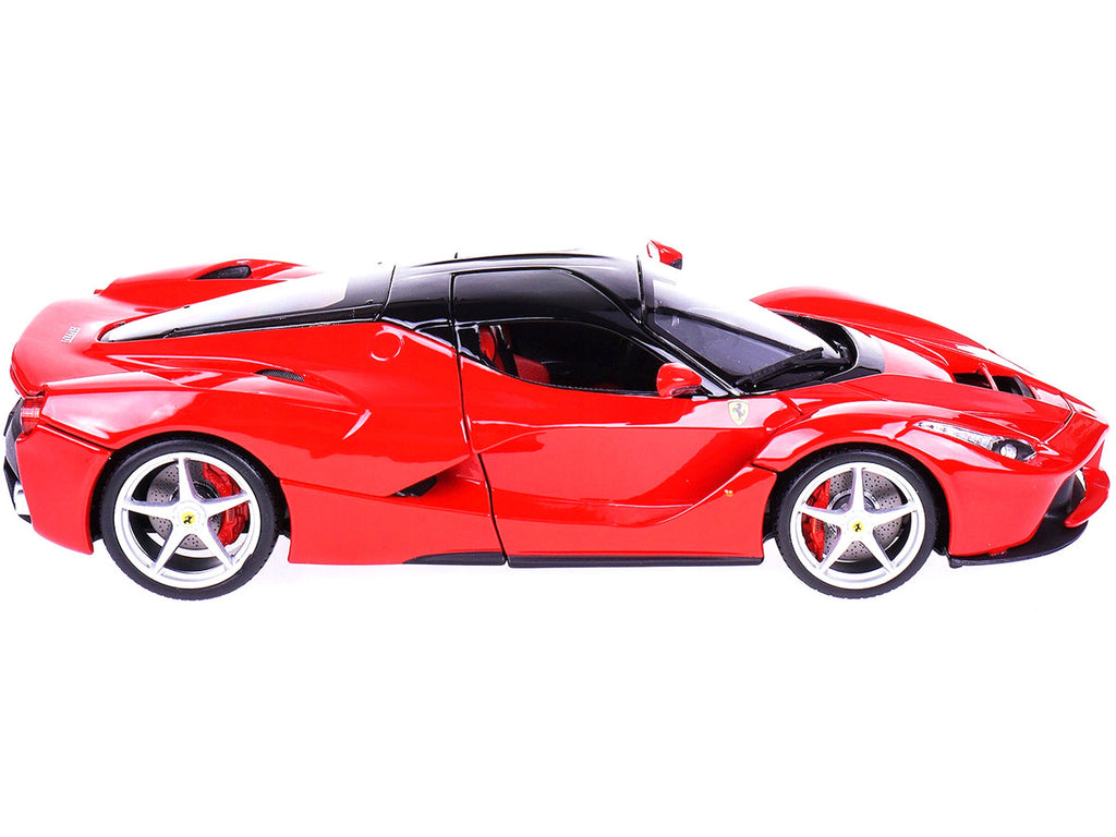 Ferrari LaFerrari F70 Red with Black Top "Signature Series" 1/18 Diecast Model Car by Bburago-2