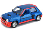 Renault 5 Turbo Metallic Blue with Red Accents 1/24 Diecast Model Car by Bburago-1