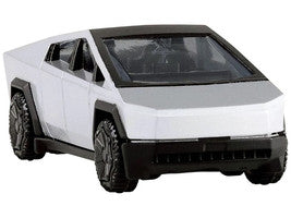 Tesla Cybertruck Pickup Truck Brushed Metal 1/75 Diecast Model Car by Tomica