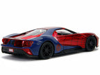 2017 Ford GT "Spider-Man" Theme "Marvel" Series 1/32 Diecast Model Car by Jada
