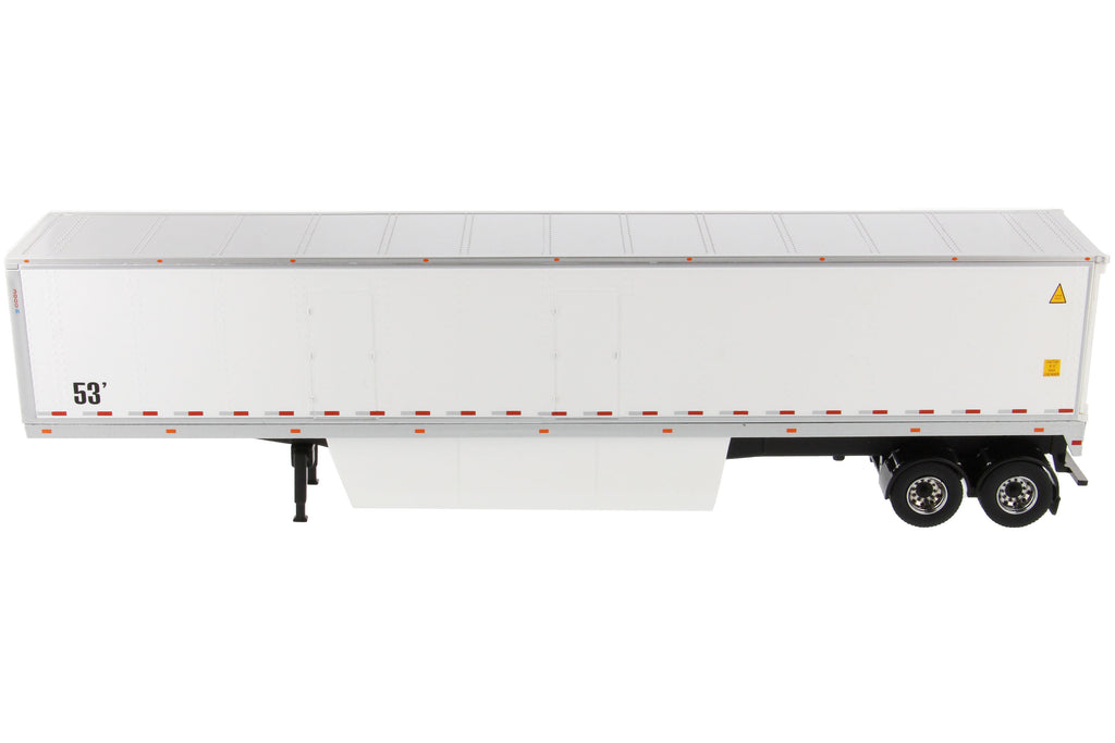 53' Dry Cargo Van Trailer White "Transport Series" 1/50 Diecast Model by Diecast Masters