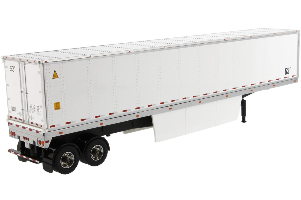 53' Dry Cargo Van Trailer White "Transport Series" 1/50 Diecast Model by Diecast Masters