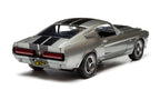 1967 Ford Mustang Custom "Eleanor" Gray Metallic with Black Stripes "Gone in 60 Seconds" (2000) Movie 1/18 Diecast Model Car by Greenlight