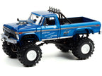 1974 Ford F-250 Ranger XLT Monster Truck with 48-Inch Tires Blue Metallic "Midwest Four Wheel Drive Center" "Kings of Crunch" Series 1/18 Diecast Model Car by Greenlight-1
