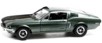 1968 Ford Mustang GT Fastback Highland Green Metallic 1/18 Diecast Model Car by Greenlight