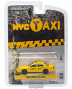 Ford Crown Victoria Yellow "NYC Taxi" (New York City) 1/64 Diecast Model Car by Greenlight-1