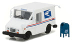 "United States Postal Service" (USPS) Long Life Postal Mail Delivery Vehicle (LLV) with Mailbox Accessory "Hobby Exclusive" 1/64 Diecast Model Car by Greenlight-1