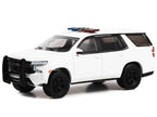 2022 Chevrolet Tahoe Police Pursuit Vehicle (PPV) White "Hot Pursuit" "Hobby Exclusive" Series 1/64 Diecast Model Car by Greenlight-1