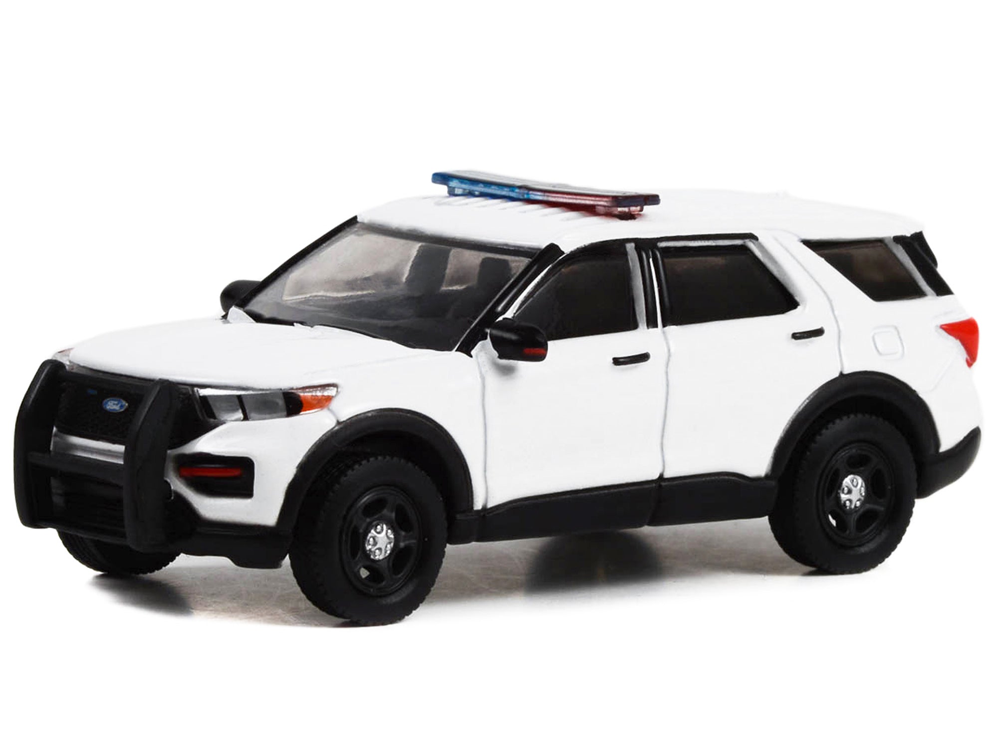 2022 Ford Police Interceptor Utility White with Light Bar "Hot Pursuit" "Hobby Exclusive" Series 1/64 Diecast Model Car by Greenlight