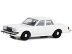 1980-1989 Dodge Diplomat Police Unmarked White "Hot Pursuit" "Hobby Exclusive" Series 1/64 Diecast Model Car by Greenlight-1