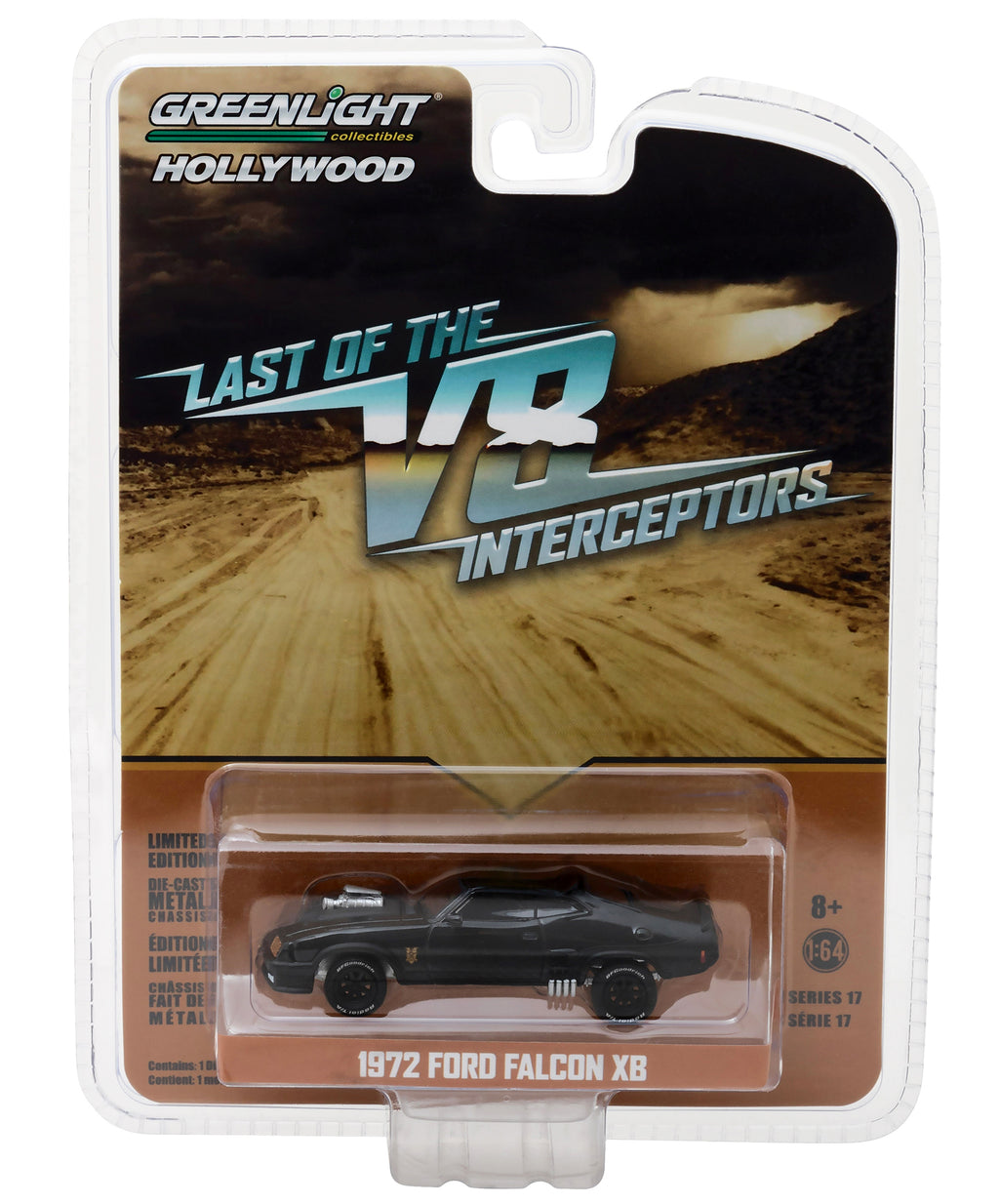 1973 Ford Falcon XB Black "Last of the V8 Interceptors" (1979) Movie "Hollywood Series" Release 17 1/64 Diecast Model Car by Greenlight