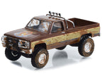 1982 GMC K-2500 Sierra Grande Pickup Truck Brown and Gold (Dirty Version) "Fall Guy Stuntman Association" Hollywood Special Edition 1/64 Diecast Model Car by Greenlight-1