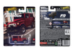 Toyota Land Cruiser FJ43 Red with White Top "The Fate of the Furious" (2017) Movie "Fast & Furious" Series Diecast Model Car by Hot Wheels-1