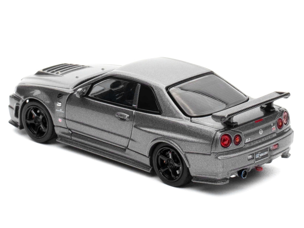 Nissan Skyline GT-R (R34) Z-Tune RHD (Right Hand Drive) Gray Metallic "Thailand Diecast Expo 2025 Event Edition" 1/64 Diecast Model Car by Inno Models-0