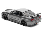 Nissan Skyline GT-R (R34) Z-Tune RHD (Right Hand Drive) Gray Metallic "Thailand Diecast Expo 2025 Event Edition" 1/64 Diecast Model Car by Inno Models-0