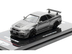 Nissan Skyline GT-R (R34) Z-Tune RHD (Right Hand Drive) Gray Metallic "Thailand Diecast Expo 2025 Event Edition" 1/64 Diecast Model Car by Inno Models-1